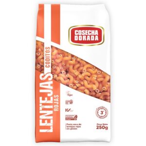 Fideos de Lentejas Rojas tipo Coditos - 250g