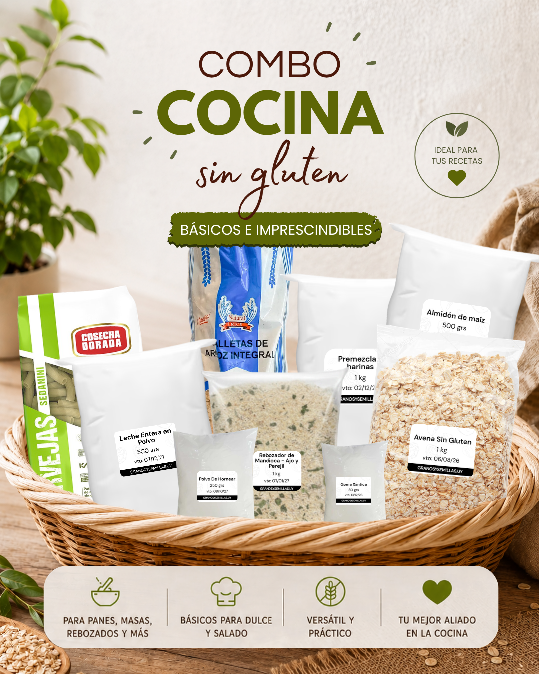 Combo "Cocina sin Gluten"